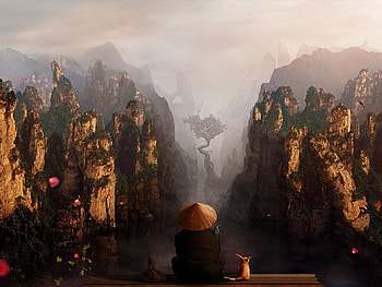 Cartoon, Landscape HD wallpaper