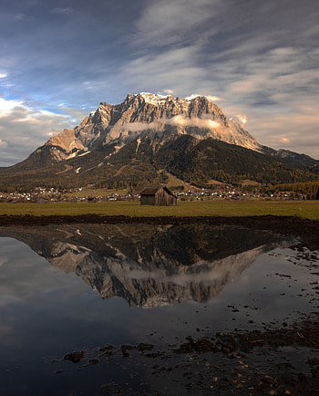 Nature, Houses, Mountain, Lake, Valley HD phone wallpaper