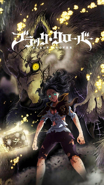 Black clover, art, light HD phone wallpaper
