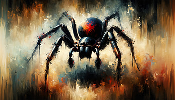 Black Widow Spider Artwork, black widow (spider), spider, Digital Art, insect, Abstract HD wallpaper