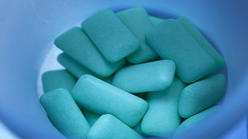 Chewing gum, Bubble-blowing fun, Sticky and chewy, Burst of refreshing flavor HD wallpaper