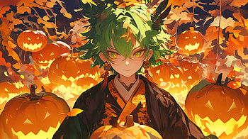 Spooktacular Anime Vibes: Halloween, Anime, anime halloween HD wallpaper