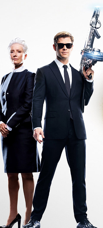 Men in Black International, Galactic adventure, Intergalactic agents, Action-packed HD phone wallpaper