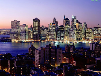 Landscape, Cities, Rivers, Sunset, Architecture HD wallpaper