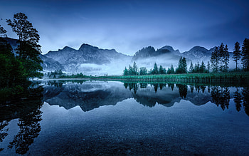 Lake Almsee In Austria, lake, reflection, nature HD wallpaper