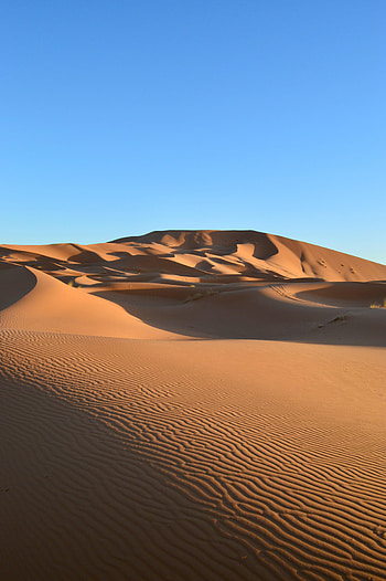 Nature, Sky, Sand, Desert, Traces, Dunes HD phone wallpaper