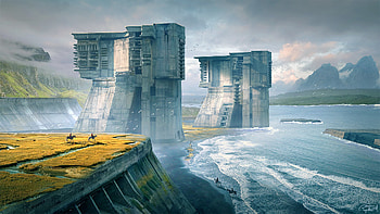 Sci Fi, building HD wallpaper