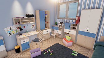 House Flipper 2 Inspired Kids' Room Makeover, video game, House Flipper 2 HD wallpaper