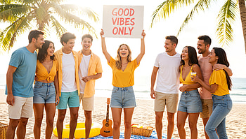 Good Vibes Only, Friends, Beach, Summer, Sign HD wallpaper