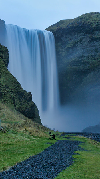 Skogafoss, Iceland HD phone wallpaper
