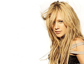 hilary duff, messy hair HD wallpaper