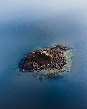 Nature, Water, Sea, View From Above, Lighthouse, Island HD phone wallpaper