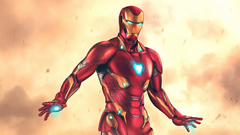 Iron Man Flying, iron-man, superheroes, digital-art, artwork, artstation HD wallpaper