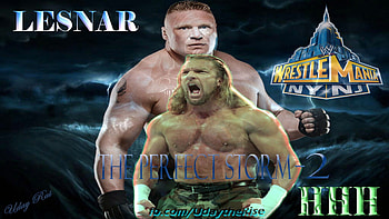 TRIPLE H VS BROCK LESNAR, wrestlemania 29, tiple h, wwe, brock lesnar, sports entertainment, wrestling HD wallpaper