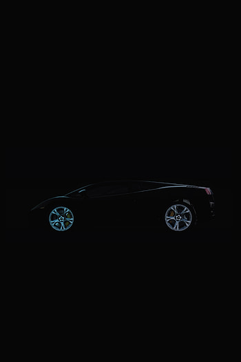 Lamborghini, Dark, Minimalism, Side View HD phone wallpaper