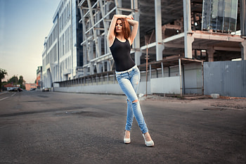 Beauty, Woman, Lovely, Jeans, Beaut, Female, Girl, Beautiful, Model HD wallpaper