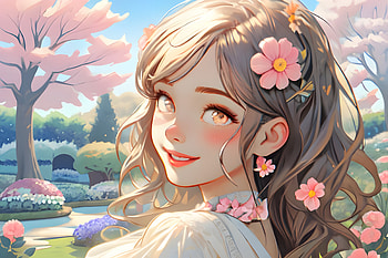 Marry, garden, Anime, flower HD wallpaper