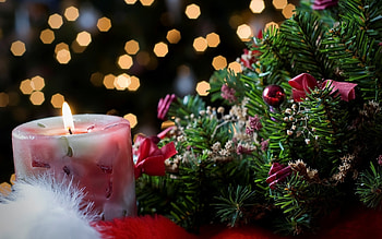 Holidays, New Year, Candles HD wallpaper