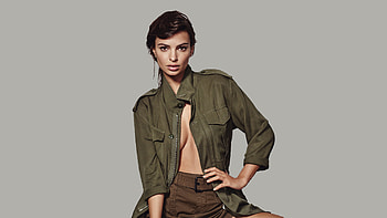 Emily Ratajkowski, denim, spring collection, hot hoot HD wallpaper