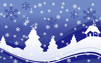 Winter, Background, New Year, Fir-Trees, Christmas, Xmas HD wallpaper