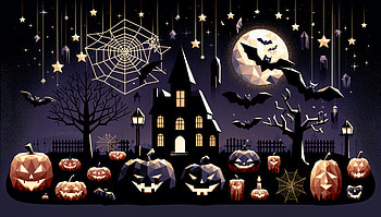 Spooky Halloween Vibes - Ultra, halloween, pumpkin, bat, haunted house, spider web HD wallpaper