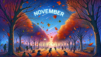 November Autumn Evening, november, Autumn, leaf, park HD wallpaper