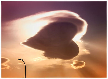 Love At The Sky, love, clouds, heart, sun, sunset HD wallpaper