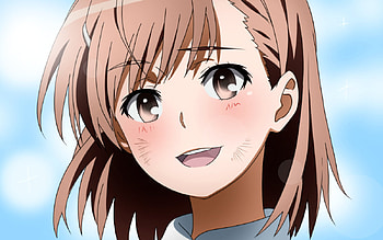 misaka miko, durt on cheeks, seifuku, cute, misaka mikoto, girl, anime, short brown hair, short hair, blush HD wallpaper