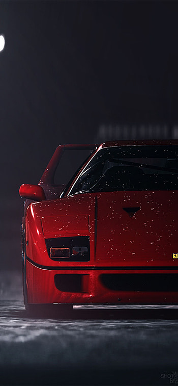 ferrari f40, automotive lighting, automotive parking light HD phone wallpaper