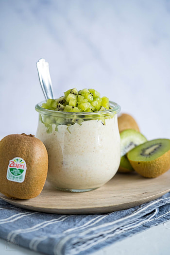Overnight oats, Kiwi HD phone wallpaper