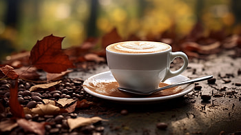 Cappuccino Autumn Bliss | Coffee, coffee, food, Cappuccino HD wallpaper
