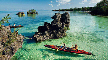 Zarzibar Island, island, Rock, boat, water HD wallpaper
