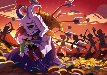 Epic Undertale : Asriel & Chara Unite in Stunning Video Game Art, Chara (Undertale), Asriel (Undertale), video game, Undertale HD wallpaper