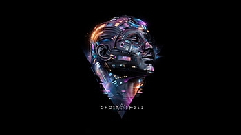 Ghost In The Shell Oled , ghost-in-the-shell, movies, dark, black, behance HD wallpaper
