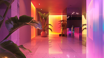 Pink Aesthetic Interior Design, room, interior design, pink aesthetic, modern decor HD wallpaper