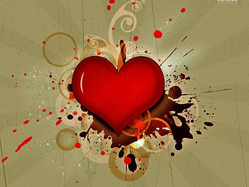 love in 3d, wack, pink, black, red HD wallpaper