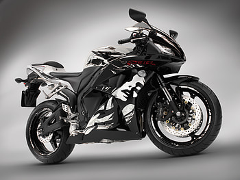 Honda CBR 600RR 2010, cbr, honda, black, 600, girl HD wallpaper