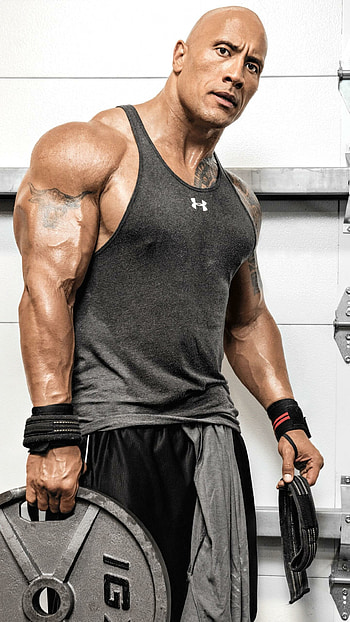Powerlifting, Dwayne Johnson, Workouts HD phone wallpaper