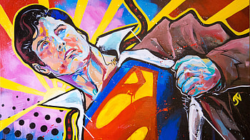 Superman, Pop Art HD wallpaper
