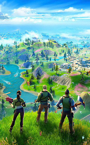 Fortnite Island Vista | Squad Overlook | Victory Isle | Battle Horizon | Drop Zone Dawn, video game, Fortnite HD phone wallpaper