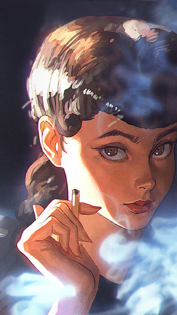 Blade Runner, Smoking woman, Blade runner HD phone wallpaper