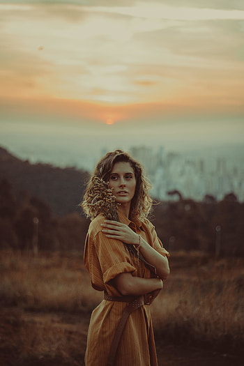 Beautiful, woman, blonde, outdoor HD phone wallpaper