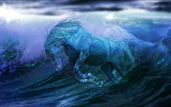 Abstract, Background, Lines, Horse, Alloy HD wallpaper