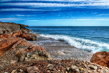 Nature, Stones, Waves, Rocks, Coast HD wallpaper