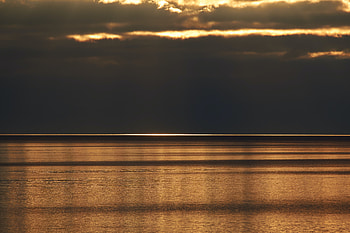 Last Sunset Splash, sunset, nature HD wallpaper