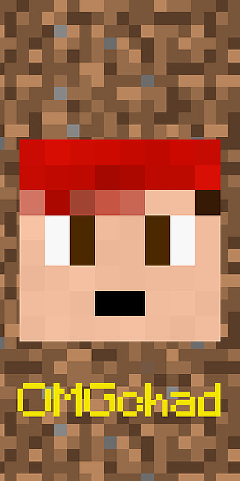 Minecraft head project 10 OMGchad, video game, Minecraft HD phone wallpaper