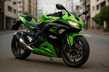 Kawasaki Ninja — Street, Kawasaki, motorcycle, green, ninja HD wallpaper