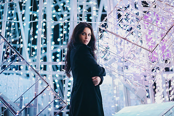 Girl Model Winter Night , girls, model HD wallpaper