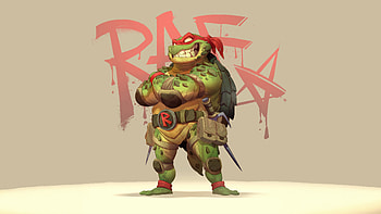 Raphael In Teenage Mutant Ninja Turtles , teenage-mutant-ninja-turtles, ninja-turtle, superheroes, artwork, digital-art, art, artstation HD wallpaper