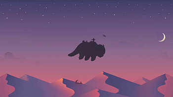 Appa Flying At Sunset : R engine, Avatar Appa HD wallpaper